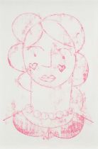 Paul Chisholm (b.1983) A Girl with a Pearl Necklace Signed Paul Chisholm (to backing board)