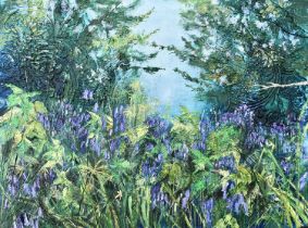 Emma Spence (b.1984) Azure Signed and dated twice ESpence/25 (lower left and to backing board) Mixed