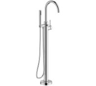 Trade Lot 4 x New & Boxed Britton Hoxton Side Action Freestanding Bath Shower Mixer Tap with Handset