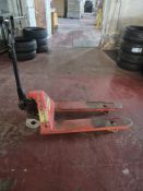 RED COLOURED WORKING PUMP TRUCK