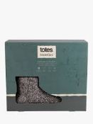 Trade Lot 36 x New & Boxed Totes Mens Knitted Short Boot Slipper. Price Marked at £32 each. Size