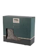 Trade Lot 12 x New & Boxed Totes Mens Knitted Short Boot Slipper. Price Marked at £32 each. Size