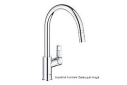 Boxed Grohe Start Cumbria C-Spout Pull-Out Kitchen Tap Chrome. - PW14.