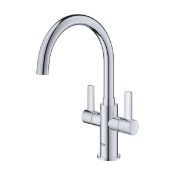 Boxed Grohe Start Chrome-plated Kitchen Twin lever Tap. - PWBW.