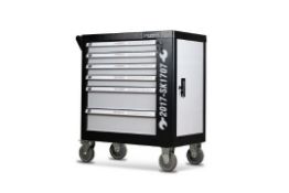 New & Boxed Swiss Kraft 136 Piece Professional Wheeled Lockable Tool Chest. RRP £1495. 6 Drawers