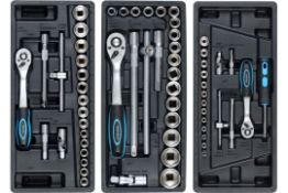 New & Boxed Swiss Kraft 136 Piece Professional Wheeled Lockable Tool Chest. RRP £1495. 6 Drawers