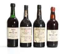 A selection of Grahams Vintage Ports,