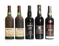 A selection of Vintage and Tawny Ports,