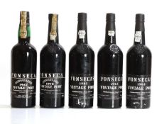 A selection of Fonseca Vintage Ports,