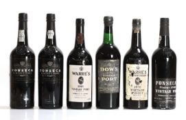A selection of Vintage Ports,