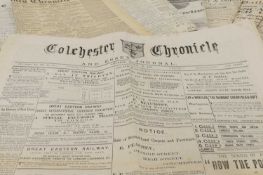 ESSEX & SUFFOLK newspapers. A large collection, including: The Essex Standard: 18752-1890 (12);