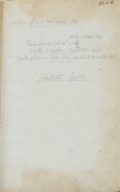 Naval/ POW. Napoleonic Camp Manuscript: