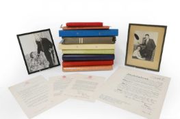 Investiture certificate, photograph albums, etc.