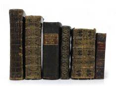 Six 17th. Century BIBLES, in Cont. Bindings: