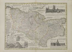 Bowen, E: An accurate map of the county of Kent, divided..