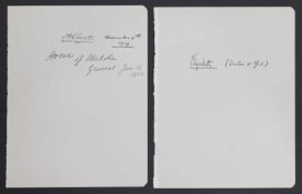 Elizabeth R the Queen Mother signed Christmas card, 1968,