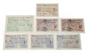Notes, States of Jersey, Second World War Issue,