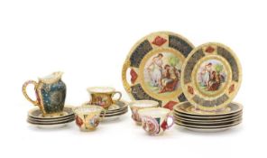 A Vienna porcelain tea service,