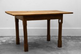 An oak and elm Arts & Crafts table,