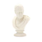 A Victorian Parian bust of Sir Walter Scott,
