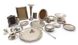 Five silver mount photograph frames,