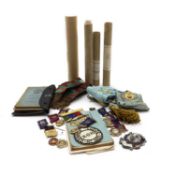 A collection of masonic and R.A.O.B medals,