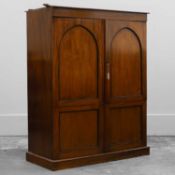 A William IV mahogany documents cabinet,