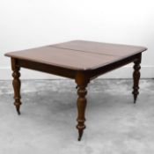 A William IV pull out mahogany extending dining table,