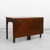 A Scottish George III mahogany drop-leaf table,
