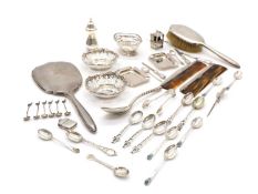 A collection of silver,