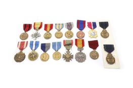 A collection of medals,