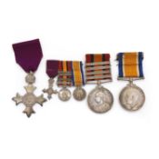 A group of medals relating to Captain VE Gray,