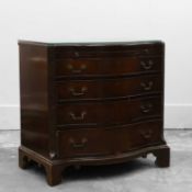 A George III style mahogany bachelor’s chest,