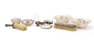 A collection of silver,