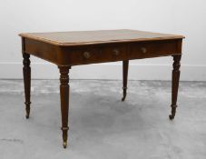 A Victorian mahogany library table,