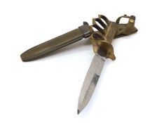 A US 1918 pattern trench dagger,