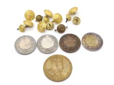 Three silver 'Brewers and Allied Traders International Exhibition and Market' medallions,