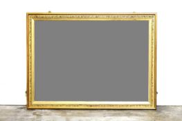 A giltwood and gesso mirror,