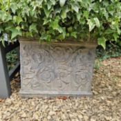 A pair of Bulbeck Foundry lead planters,