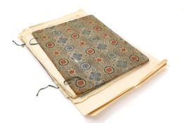 A Chinese album containing thirteen rice paper pictures,