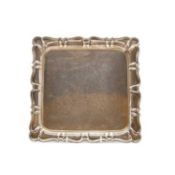 An Edwardian silver tray,