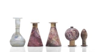 A Roman blue glass vase,