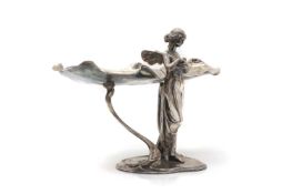 A Jugendstil WMF silver-plated visiting card tray,