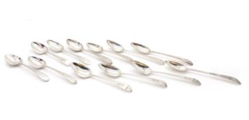 A composed set of twelve Irish George III silver tablespoons,