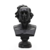 A plaster bust of Felix Mendelssohn,