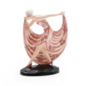 An Art Deco Goldscheider model of a dancer,