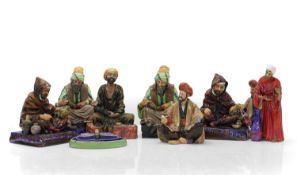 A collection of Royal Doulton porcelain figures