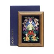 A Moorcroft 'Hidcote' pattern pottery plaque,