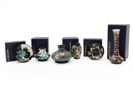 A group of Moorcroft pottery,