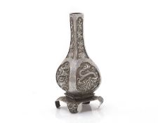 A Chinese silver vase,